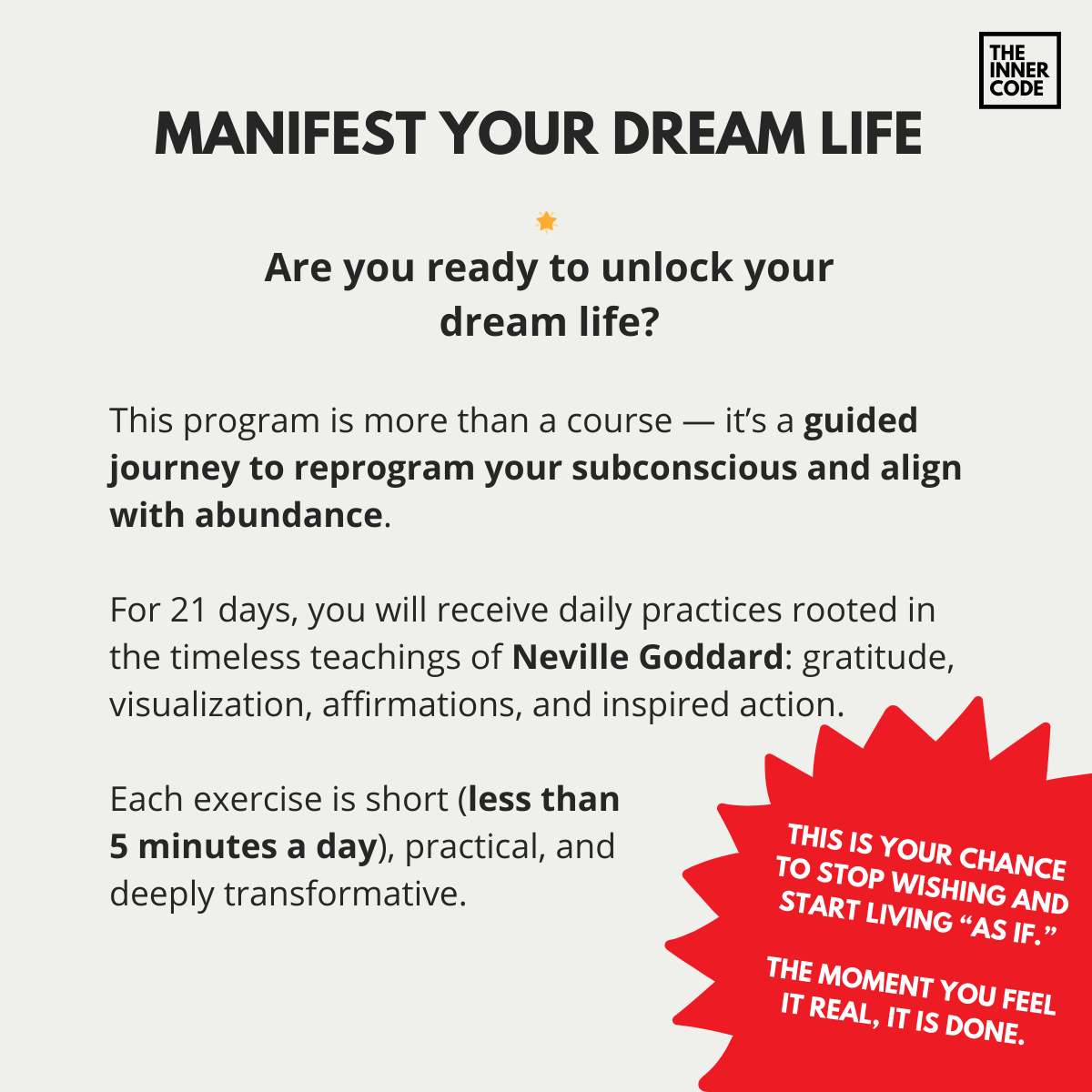Manifest Your Dream Life in 21 Days